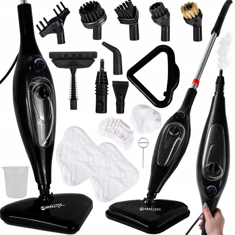 Mop de spalat cu abur SteamExpert HDS4500W, cap rotativ, 2000 W, 400 ml, 4,2 bar, 50/60Hz, 220-240V, 123cm, negru - imagine 5